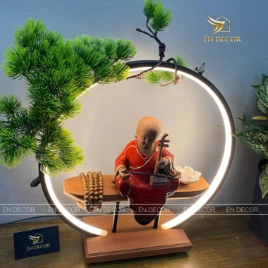 Cây giả decor LED ÉN DECOR tán cây dày dặn, trang trí thác khói, phong thuỷ an nhiên