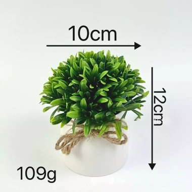Cây giả mini thắt nơ - Trang trí decor nhà cửa, chậu cây giả, giá chỉ 15.000 VND 4