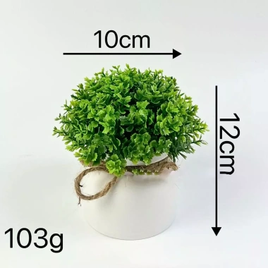 Cây giả mini thắt nơ - Trang trí decor nhà cửa, chậu cây giả, giá chỉ 15.000 VND 5