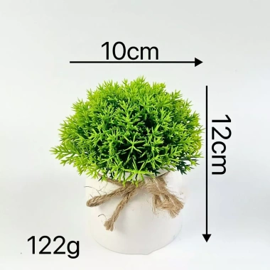 Cây giả mini thắt nơ - Trang trí decor nhà cửa, chậu cây giả, giá chỉ 15.000 VND 6