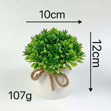 Cây giả mini thắt nơ - Trang trí decor nhà cửa, chậu cây giả, giá chỉ 15.000 VND 8