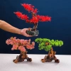 Cây giả trang trí món ăn - Cây tùng, san hô & hoa đào giả, phù hợp cho sashimi, giảm giá 21% chỉ 75.000₫ 4