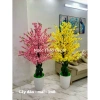 Cây hoa đào và hoa mai giả trang trí Tết, decor, giảm 22 phần trăm chỉ 849.600 đồng