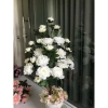 Cây hoa mẫu đơn giả thân cổ cao 100cm - Deco hoa lụa không chậu, giá ưu đãi 169k 5