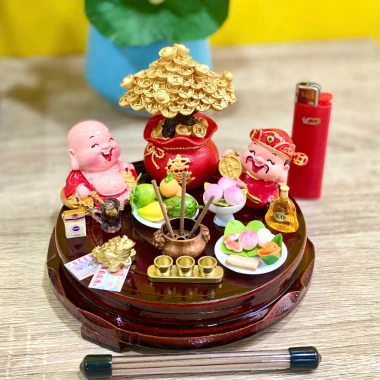 Cây Kim Tiền Hủ Vàng Mini – Cầu Tài Lộc Trang Trí Bàn Thờ Thần Tài Thổ Địa – Giá 40.000