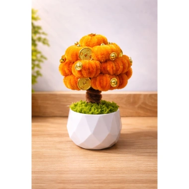 Cây Kim Tiền Mini Handmade Kẽm Nhung Chậu Trang Trí Bàn Quà Tặng May Mắn 49.000 VND 4