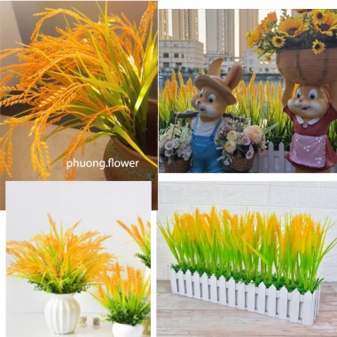 Cây lúa mì nhựa PVC 44cm - Trang trí nhà cửa, bàn làm việc, siêu thị, giá chỉ 12.700 VND