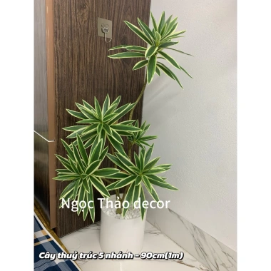 Cây nam thiên trúc cao cấp 1m65 - Cây giả cao su, decor nội thất, giảm giá 22 phần trăm 4