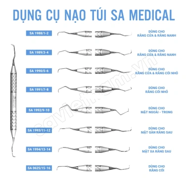 Cây nạo túi nha chu Gracey Curettes - Dụng cụ nha khoa, giảm còn 320.000đ
