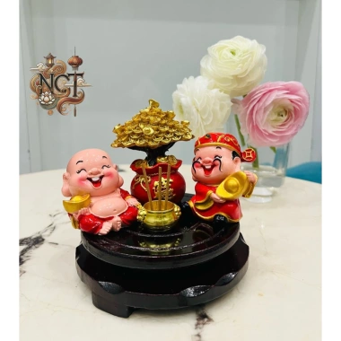 Cây tài lộc mini trang trí bàn thờ Thần Tài - Giá chỉ 43.000 VND, giảm so với 53.320 VND