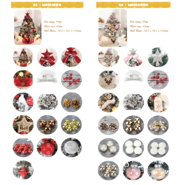Cây Thông Mini Để Bàn Yunbang 40-60cm Kèm Đủ Phụ Kiện Giá Ưu Đãi 80,000₫