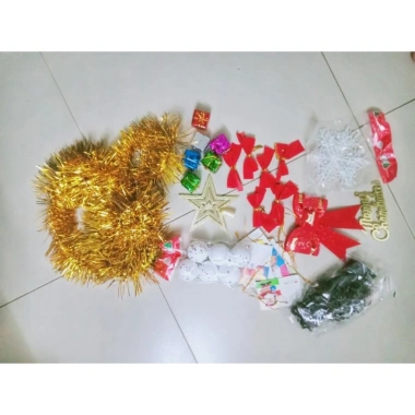 Cây thông Noel để bàn 60-90cm mini, full 36 phụ kiện, trang trí Giáng sinh giá rẻ 59.000 VND