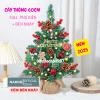 Cây thông Noel mini để bàn 60-90cm, 36 phụ kiện trang trí Giáng Sinh giá rẻ 96.900đ