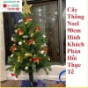 Cây thông Noel mini để bàn 60-90cm, 36 phụ kiện trang trí Giáng Sinh giá rẻ 96.900đ 2