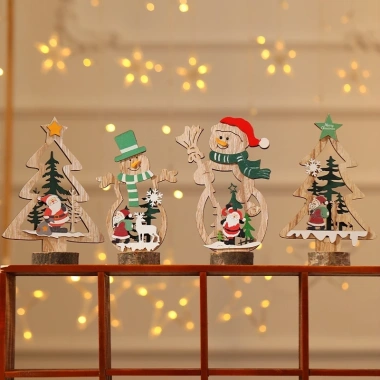 Cây Thông Noel Mini Gỗ Đặt Bàn Trang Trí Giáng Sinh Ấm Cúng – Giá chỉ 58.000₫