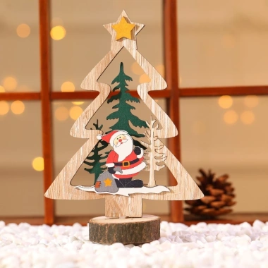 Cây Thông Noel Mini Gỗ Đặt Bàn Trang Trí Giáng Sinh Ấm Cúng – Giá chỉ 58.000₫
