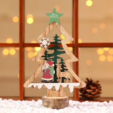Cây Thông Noel Mini Gỗ Đặt Bàn Trang Trí Giáng Sinh Ấm Cúng – Giá chỉ 58.000₫