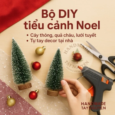 Cây Thông Tuyết Mini 15-30cm Trang Trí Noel Decor Bàn Làm Việc, Chụp Ảnh, 49.999đ