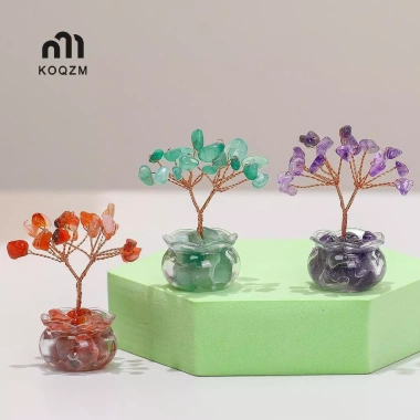 Cây tiền pha lê vàng mini tự nhiên – Trang trí bàn làm việc phong thủy, phong cách hoạt hình, mã não đỏ – Mới 3 Cây tiền pha lê vàng mini tự nhiên – Trang trí bàn làm việc phong thủy, phong cách hoạt hình, mã não đỏ – Mới 3