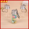 Chai bảo quản 10ml tình yêu - Móc khóa mini kính, lọ nhôm nắp rỗng, hộp cặp đôi