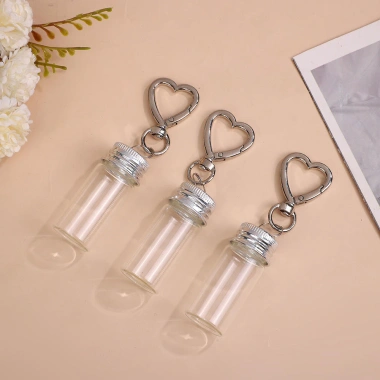 Chai bảo quản 10ml tình yêu - Móc khóa mini kính, lọ nhôm nắp rỗng, hộp cặp đôi 4 Chai bảo quản 10ml tình yêu - Móc khóa mini kính, lọ nhôm nắp rỗng, hộp cặp đôi 4