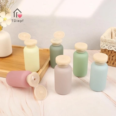 Chai bọc 100ml có lật nhựa du lịch, đổ lại dầu xả và lotion TDiepf 1/3/4