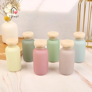 Chai bọc 100ml có lật nhựa du lịch, đổ lại dầu xả và lotion TDiepf 1/3/4