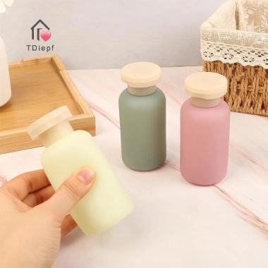 Chai bọc 100ml có lật nhựa du lịch, đổ lại dầu xả và lotion TDiepf 1/3/4