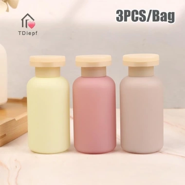Chai bọc 100ml có lật nhựa du lịch, đổ lại dầu xả và lotion TDiepf 1/3/4