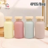 Chai bọc 100ml có lật nhựa du lịch, đổ lại dầu xả và lotion TDiepf 1/3/4 8