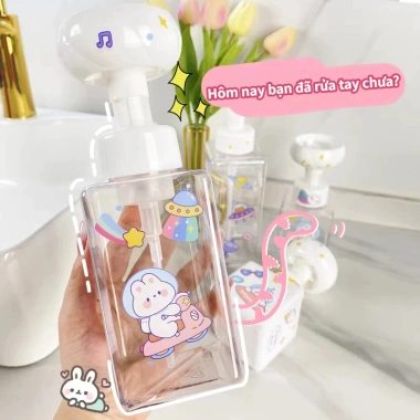 Chai bơm tạo bọt dầu gội, sữa tắm, xà phòng rửa tay - 38k cho phòng tắm và khách sạn