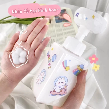 Chai bơm tạo bọt dầu gội, sữa tắm, xà phòng rửa tay - 38k cho phòng tắm và khách sạn