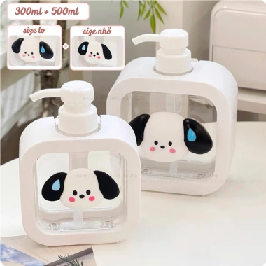 Chai chiết đa năng sữa tắm, dầu gội, nước rửa tay sticker cún con 43.900₫ 10