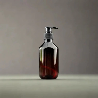 Chai chiết dầu gội 300ml PET cứng màu xanh-nâu - Giá sỉ 7.841, giá lẻ 6.480 VND