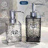 Chai chiết dầu gội sữa tắm + bình đựng nước rửa tay vân kim cương, chỉ 69.000đ