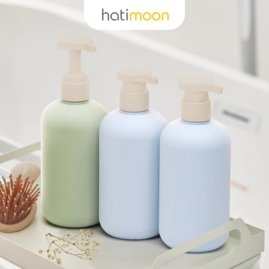 Chai chiết Hatimoon pastel 300ml - Đựng sữa tắm, dầu gội, rửa tay, rửa chén, vòi ấn 22.000₫ 3