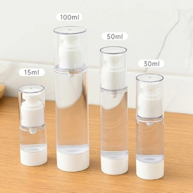 Chai chiết mỹ phẩm hút chân không 15ml 30ml 50ml - Lọ kem chống nắng, phun sương, giá 17.500 VND 8