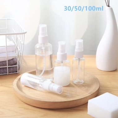Chai chiết PET vòi nhấn có van khoá, lọ xịt 30-100ml tiện lợi cho du lịch và công tác