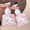 Chai chiết rót hình mèo dễ thương - Nắp nhấn tiện lợi sữa tắm, rửa tay, giặt