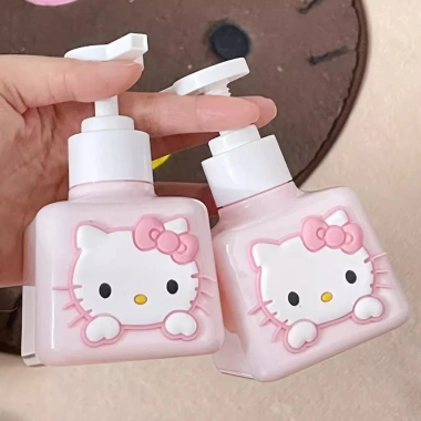 Chai chiết rót hình mèo dễ thương - Nắp nhấn tiện lợi sữa tắm, rửa tay, giặt