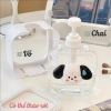 Chai đa năng chiết sữa tắm, dầu gội, nước rửa tay - sticker cún con dễ thương trong suốt sang trọng - giá 45.109₫ 4
