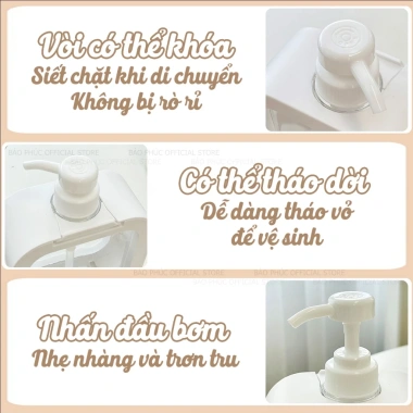 Chai đa năng chiết sữa tắm, dầu gội, nước rửa tay - sticker cún con dễ thương trong suốt sang trọng - giá 45.109₫ 9