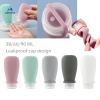 Chai du lịch silicon không rò rỉ 30/60/90ml Hộp đựng đổ lại ống mỹ phẩm đa năng cho dầu gội sữa dưỡng da xà phòng MỚI