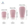 Chai du lịch silicon không rò rỉ 30/60/90ml Hộp đựng đổ lại ống mỹ phẩm đa năng cho dầu gội sữa dưỡng da xà phòng MỚI 5