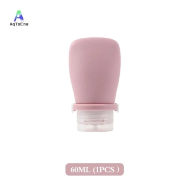 Chai du lịch silicon không rò rỉ 30/60/90ml Hộp đựng đổ lại ống mỹ phẩm đa năng cho dầu gội sữa dưỡng da xà phòng MỚI 6