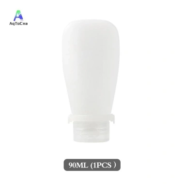 Chai du lịch silicon không rò rỉ 30/60/90ml Hộp đựng đổ lại ống mỹ phẩm đa năng cho dầu gội sữa dưỡng da xà phòng MỚI 7