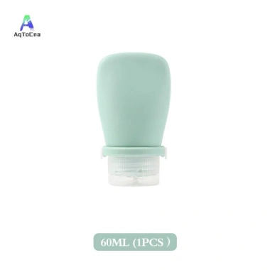 Chai du lịch silicon không rò rỉ 30/60/90ml Hộp đựng đổ lại ống mỹ phẩm đa năng cho dầu gội sữa dưỡng da xà phòng MỚI 8