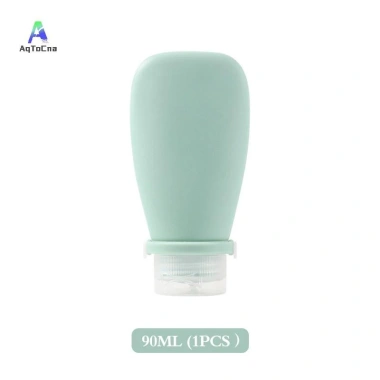 Chai du lịch silicon không rò rỉ 30/60/90ml Hộp đựng đổ lại ống mỹ phẩm đa năng cho dầu gội sữa dưỡng da xà phòng MỚI 9
