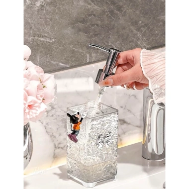 Chai đựng dầu gội, bình chiết sữa tắm Vòi nhấn hoà gợn sóng 300-400ml - Giá 25.000₫ 8