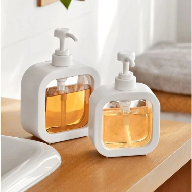 Chai đựng dầu gội, bình chiết sữa tắm Vòi nhấn hoà gợn sóng 300-400ml - Giá 25.000₫ 9